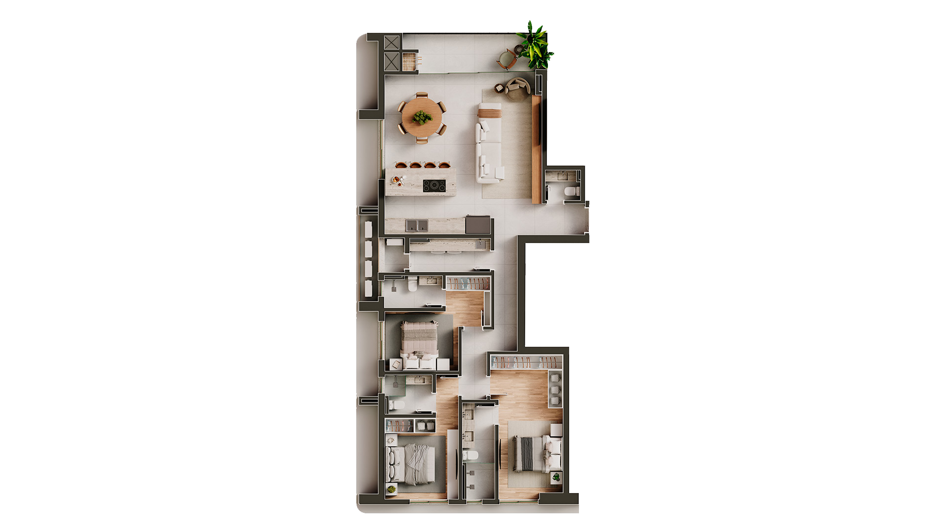 Planta Final 03 — 132 m²
